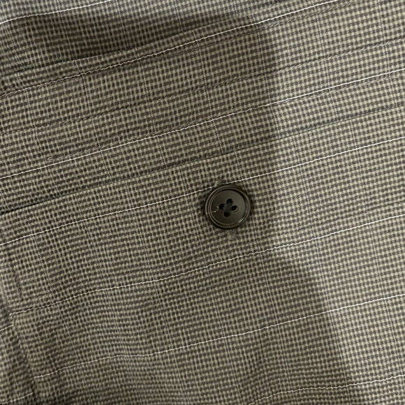 THE0RY SELK KELSO SEERSUCKER MINIMALIST NORMCORE CHORE SHIRT JACKET EUC XXL - Picture 10 of 13